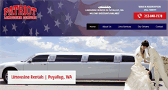 Desktop Screenshot of patriotlimowa.com