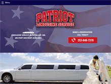 Tablet Screenshot of patriotlimowa.com
